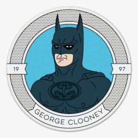 Christian Bale Coaster-05 - George Clooney Batsuit Sonar Batman And Robin, HD Png Download, Transparent PNG