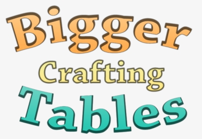 Bigger Crafting Tables Mod - Poster, HD Png Download, Transparent PNG