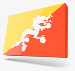 Thin Rectangular Icon - Flag Of Bhutan, HD Png Download, Transparent PNG