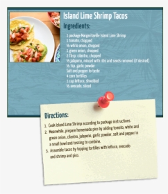 Island Lime Shrimp Tacos - Does Stop And Shop Sell Margaritaville Jerk Shrimp, HD Png Download, Transparent PNG