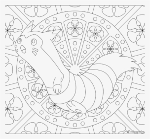 Adult Pokemon Coloring Page Furret , Png Download - Pokemon Mandala, Transparent Png, Transparent PNG