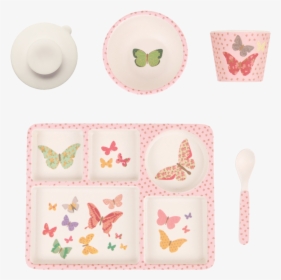 Love Mae Divided Plate Butterflies, HD Png Download, Transparent PNG