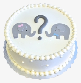 Gender Neutral Elephant Baby Shower Cake, HD Png Download, Transparent PNG