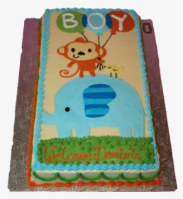 Babyshowerthree-2 - Baby Shower Cakes For Boys Sheet Cake, HD Png Download, Transparent PNG