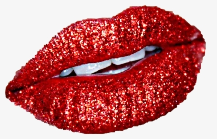 #lips #lipstick #makeup #orange #teeth #mouth #sparkle - Buy Sparkly Red Lipstick, HD Png Download, Transparent PNG