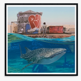 Scott Listfield, Whale Shark - Street Art Whale Shark, HD Png Download, Transparent PNG