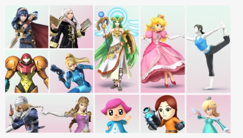 “ The Women Of Smash ⊟ The Original Smash Bros - All Female Smash Bros Characters, HD Png Download, Transparent PNG