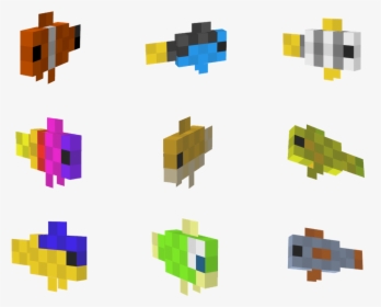 Fancy Fish Mod 2 - Png Minecraft Fish Tropical, Transparent Png, Transparent PNG