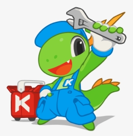 Kde Mascot Konqi For Utility Applications - Cartoon Of Utility Software, HD Png Download, Transparent PNG
