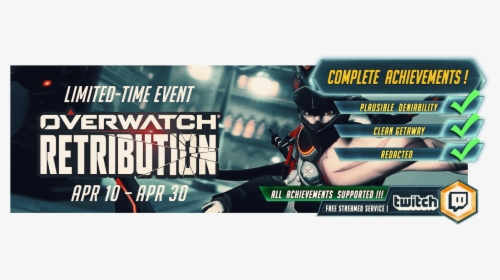 Retribution Event Boost Overwatch - Does Overwatch Archives Start 2019, HD Png Download, Transparent PNG