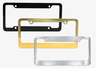 Three Brass Frames Black, Gold, And Chrome - Parallel, HD Png Download, Transparent PNG