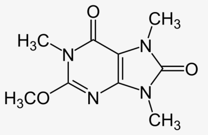 Dynamine Chemical Structure - Caffeine Molecule Structure, HD Png Download, Transparent PNG