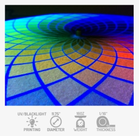 12inch Uv-blacklight Custom Slipmats - Glowtronics, HD Png Download, Transparent PNG