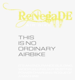 Renegade Air Bike Logo, HD Png Download, Transparent PNG