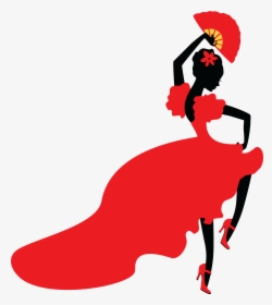 Free Clipart Of A Flamenco Dancer - Flamenco Dancer Clip Art, HD Png Download, Transparent PNG