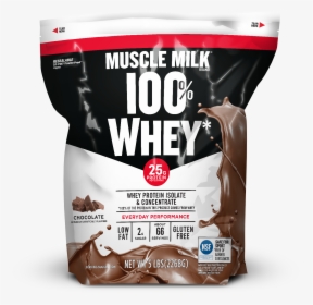 Muscle Milk® 100% Whey Chocolate , Png Download - Muscle Milk Whey Protein Chocolate, Transparent Png, Transparent PNG
