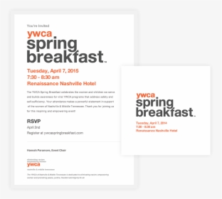 Yw Spring Breakfast Print - Graphic Design, HD Png Download, Transparent PNG