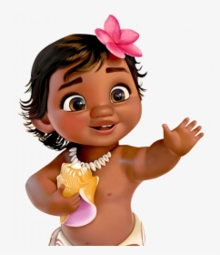 Transparent Waving Clipart - Baby Moana Png Transparent, Png Download, Transparent PNG