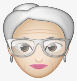 Old Man And Old Woman Emoji, HD Png Download, Transparent PNG