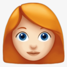 Redheaded Emoji 👩🏻‍🦰❤❤ As A Redheaded Gal I Love - Woman Red Hair Emoji, HD Png Download, Transparent PNG