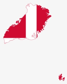 Flag Map Of Denmark Greenland Faroe Islands - Denmark With Faroe Ialands And Greenland, HD Png Download, Transparent PNG