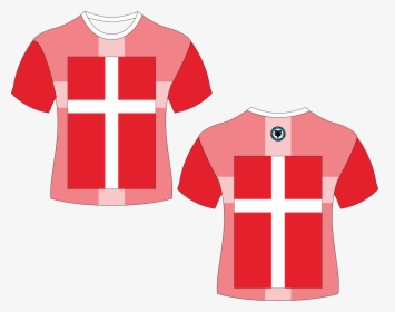 Denmark Country Flag Shirt - Active Shirt, HD Png Download, Transparent PNG