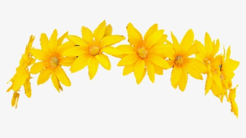 #snapchat #filter #flowercrown #character #render #freetouse - Yellow Flower Crown Png, Transparent Png, Transparent PNG