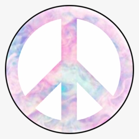 #peace #peacesign #hippie #hipster #girly #pastel - Circle, HD Png Download, Transparent PNG