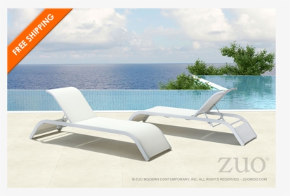 Sun Beach Chaise Lounge White - Sunlounger, HD Png Download, Transparent PNG