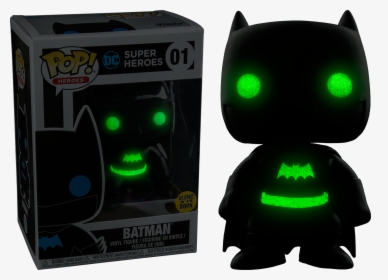 Batman Silhouette Glow In The Dark Pop Vinyl Figure - Funko Pop Batman Black, HD Png Download, Transparent PNG