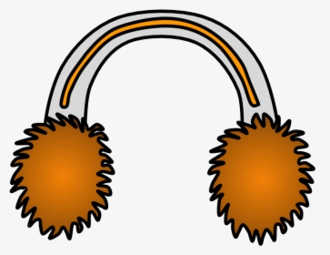 Earmuffs, Orange - Clipart Red Ear Muffs, HD Png Download, Transparent PNG