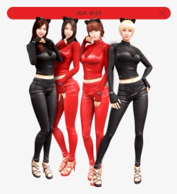 Aoa Like A Cat Red , Png Download - Aoa Like A Cat Outfit, Transparent Png, Transparent PNG