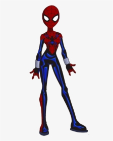 Spider Woman Clipart Modern - Draw Spider Girl, HD Png Download, Transparent PNG