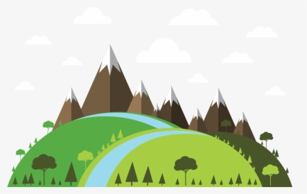 Moutainsclouds - Illustration, HD Png Download, Transparent PNG