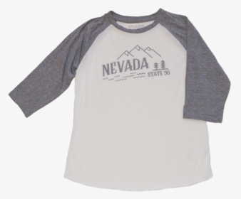 Baseball Tee - Nv Mountains - Long-sleeved T-shirt, HD Png Download, Transparent PNG