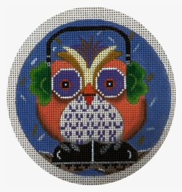 Owl In Earmuffs - Needlework, HD Png Download, Transparent PNG
