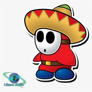 Sombrero Guy Paper Sticker - Paper Mario Sticker Star Shy Guy, HD Png Download, Transparent PNG