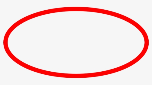 Red Ellipse - Transparent Background Red Circle Vector, HD Png Download, Transparent PNG