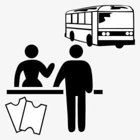 Bus Black And White Clipart, HD Png Download, Transparent PNG