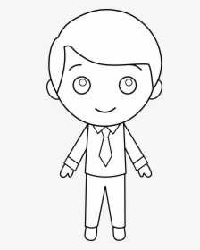 Images For Boy Black And White Clipart - Boy Cartoon Black Background, HD Png Download, Transparent PNG