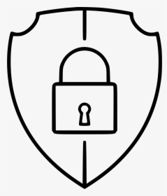 Security Shield Lock Protection Secure - Shield And Lock Icon, HD Png Download, Transparent PNG