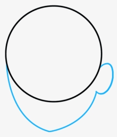 How To Draw Curly Hair - Circle, HD Png Download, Transparent PNG