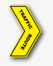 Floor Marking Yellow Directional Arrow, Traffic Route - Graphics, HD Png Download, Transparent PNG