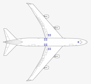 File - Boeing 747 - Svg - Boeing 747 Top View, HD Png Download, Transparent PNG