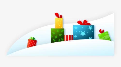 Christmas Presents In Snow Bank - Presents In Snow Png, Transparent Png, Transparent PNG