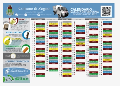 Zogno Calendario 2017-1 , Png Download - Calendario Raccolta Differenziata Ciserano 2018, Transparent Png, Transparent PNG