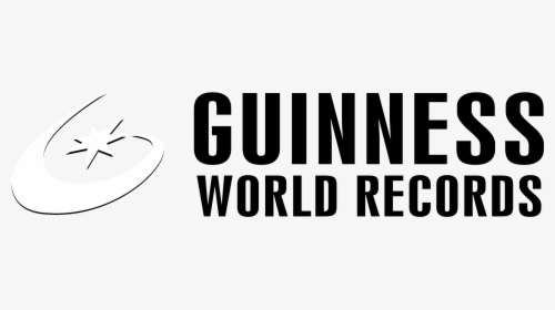 Guinness World Records Logo Black And White - Guinness Record Logo White, HD Png Download, Transparent PNG