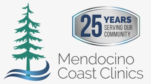 Mendocoastclinics 25thlogo Color - Mendocino Coast Clinics, HD Png Download, Transparent PNG