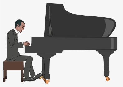 Piano Clipart Pianist - Pianist Clipart, HD Png Download, Transparent PNG
