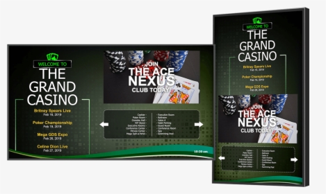 Casino Digital Signage - Graphic Design, HD Png Download, Transparent PNG